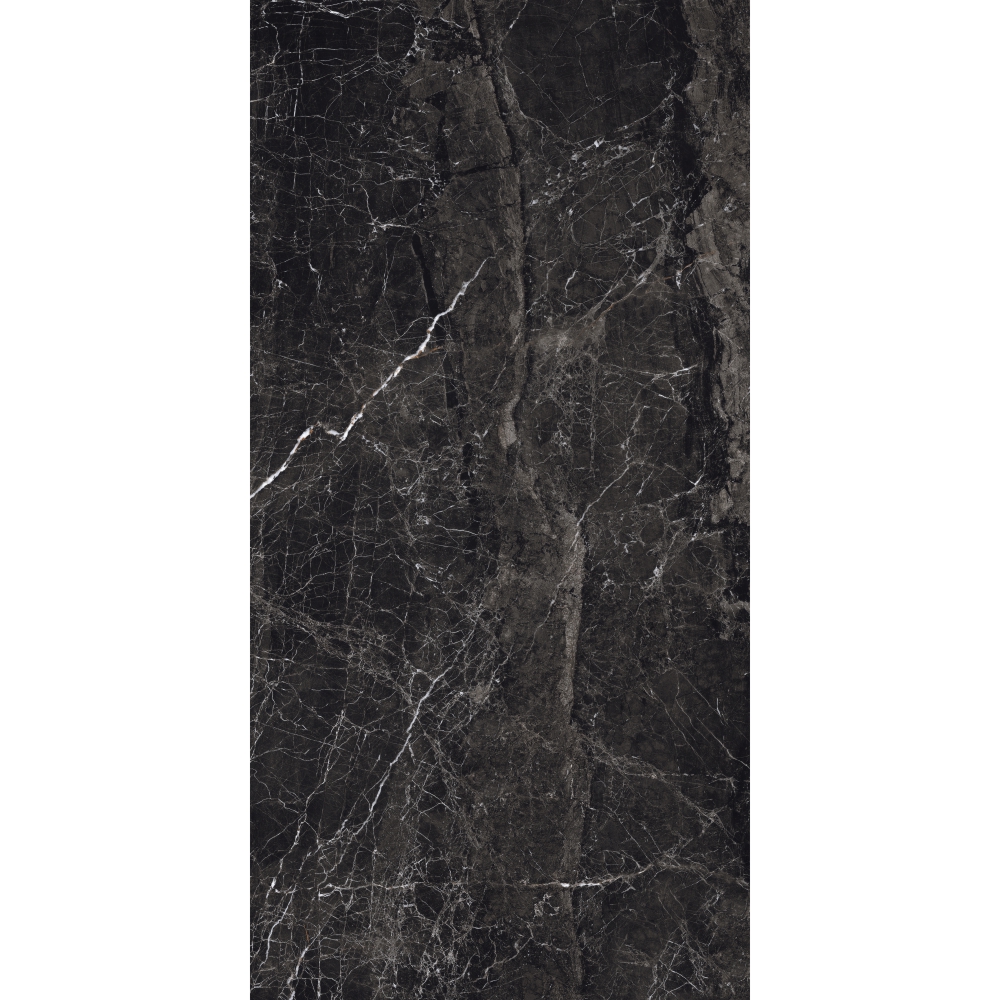 Vintage Black Hi-Gloss Plus 1200x600 mm Marble High Gloss Finish GVT Tile - 9 mm| Image 4