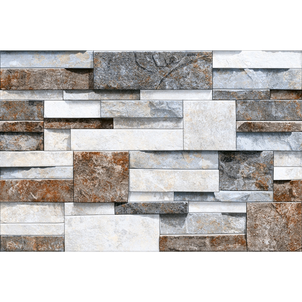 Zinck Stone Grey Frontal 450x300 mm Stone Matte Finish Ceramic  Tile - 9 mm| Image 3