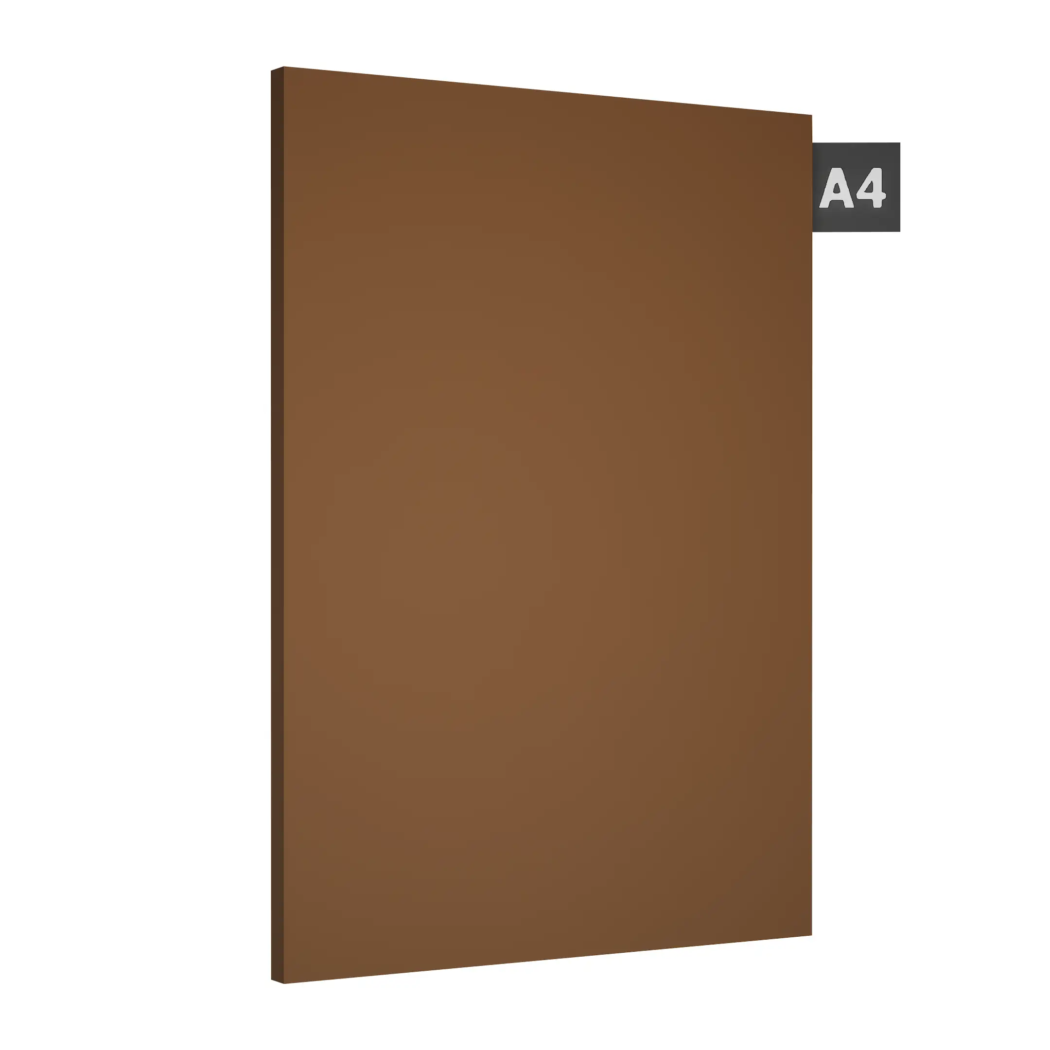 A close-up of a Brown PU 244 with a PU finish Decorative Laminate available at Material Depot in Bangalore