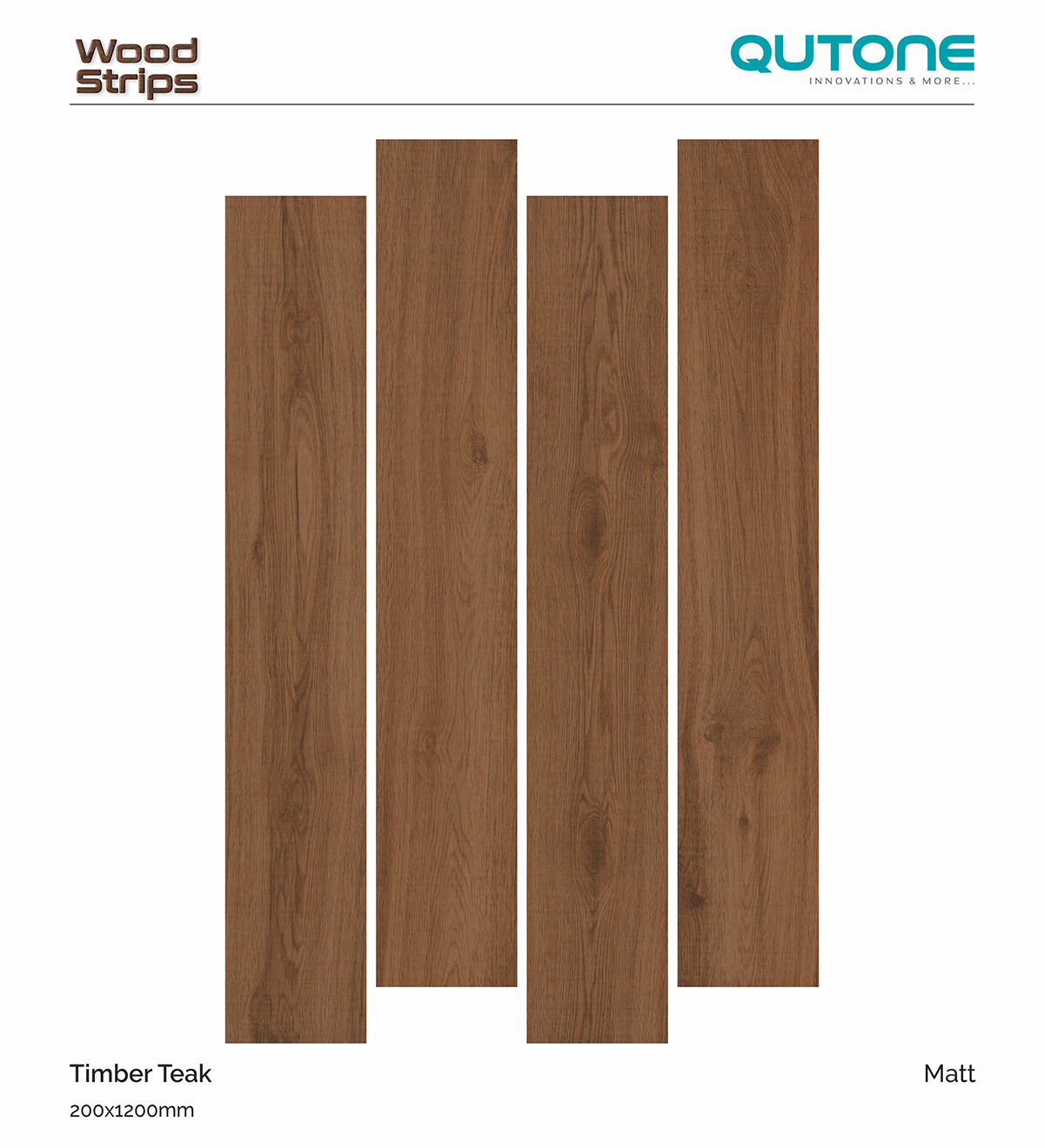 Timber Teak 1200x200 mm  Finish Vitrified Tile| Image 1