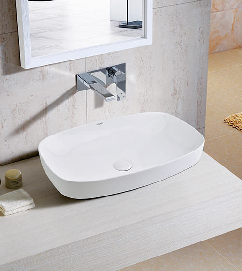 1787 Table Mounted / Semi Counter Ceramic Wash Basin - 600x380x140 mm| Image 1