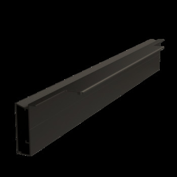 563.94.312 Brushed Black Plusch Door Handle Profile 1800mm - Handle Length 1000mm| Image 1