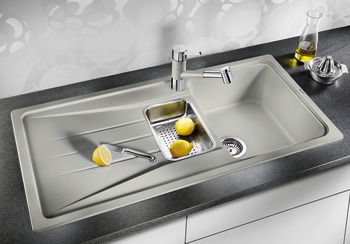 567.70.910 Aluminium Metallic Blanco Silgranit Sona 6S Kitchen Sink| Image 1