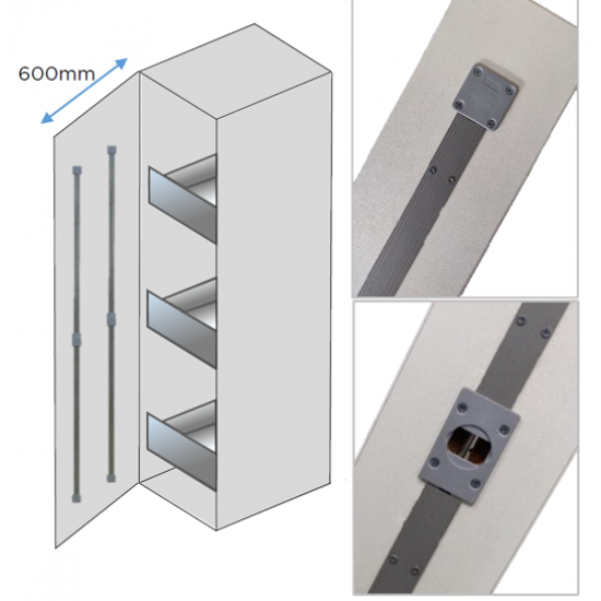 DSTF4-19 Concealed Door Stiffener - 1900 mm| Image 1