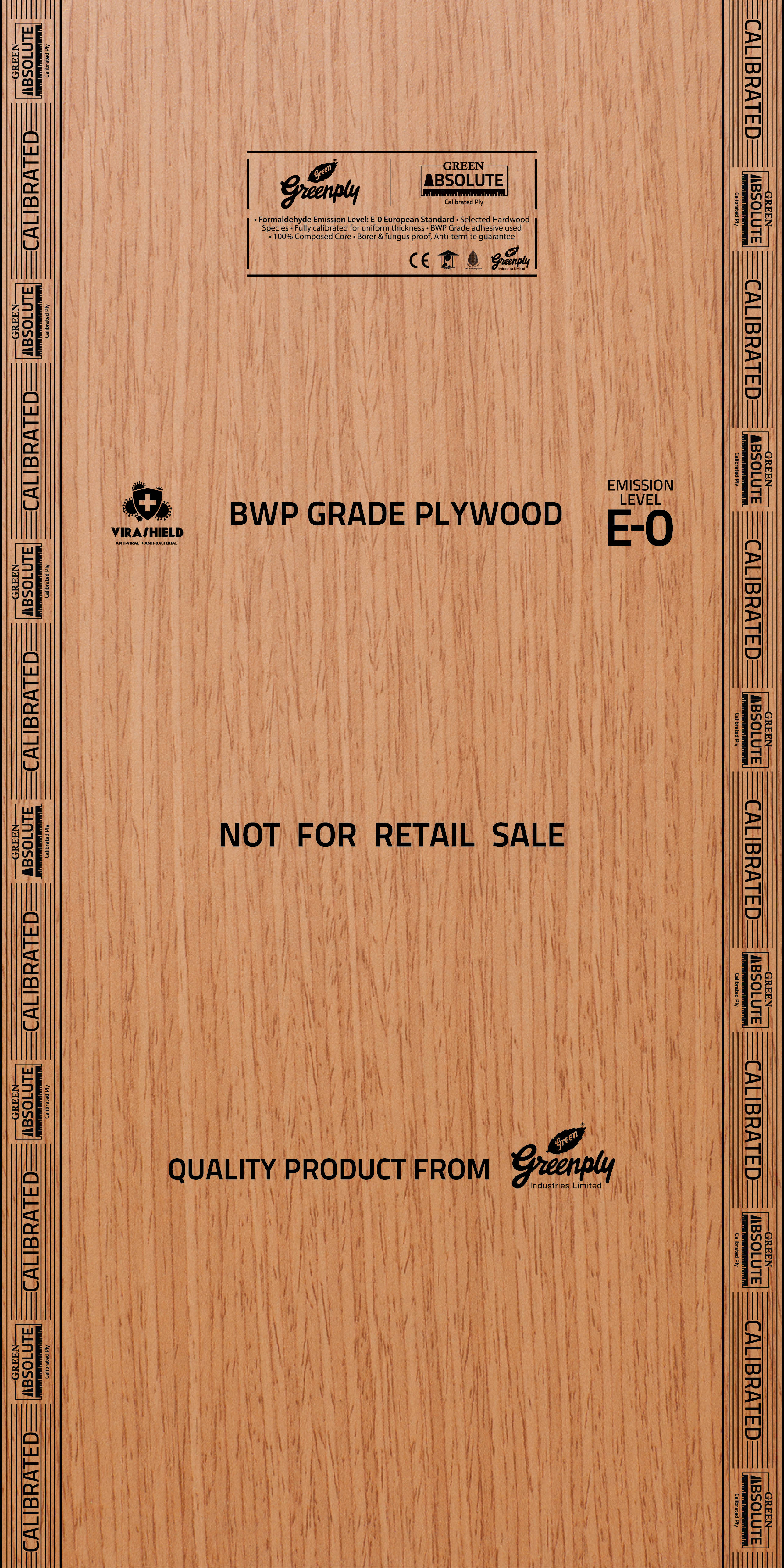 Absolute Calibrated BWP 710 Grade 8 ft x 4 ft OEM Plywood - 16 mm Plywood  Brown| Image 1