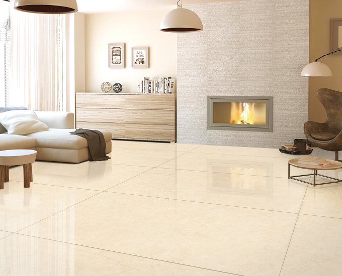 T331014NA Fonni Crema Marfil 1600x800 mm Polish Finish Slab Floor Tile| Image 2