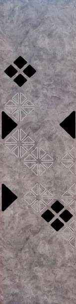 Grey Patterned Look Charcoal Decorative Wall Panel 8 ft x 2 ft - 5 mm | Ideal for Living Room, Bed Room, TV Unit, Feature Wall | ED 8316 Panels  Grey| Image 1