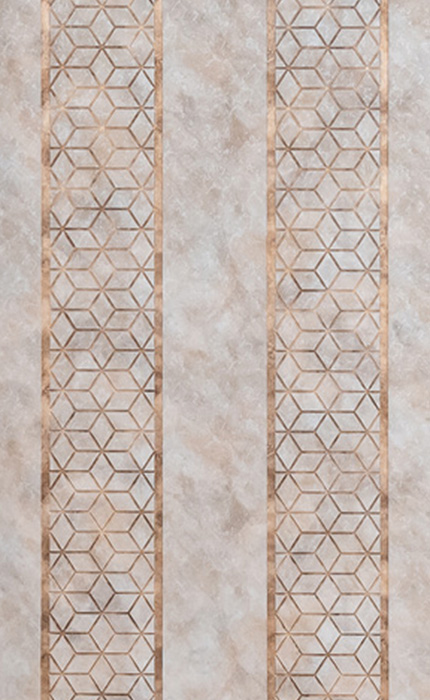 Beige Geometric Look Charcoal Decorative Wall Panel 8 ft x 2 ft - 4 mm | Ideal for Living Room, Bed Room, TV Unit, Feature Wall | ED1005 Panels  Beige| Image 1