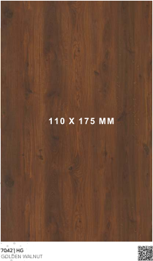 Material Depot laminates in bangalore - high quality image of a 7042 HG Golden Walnut Brown Liner Laminate from Halogen with High Gloss finish