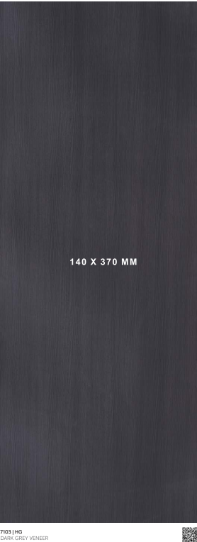 Material Depot laminates in bangalore - high quality image of a 7103 HG Dark Grey Veneer Dark Grey Liner Laminate from Halogen with High Gloss finish