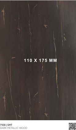 7108 SMT Dark Metallic Wood Black Liner Laminate of 0.8 mm with a Matte finish available for sale at Material Depot in Bangalore