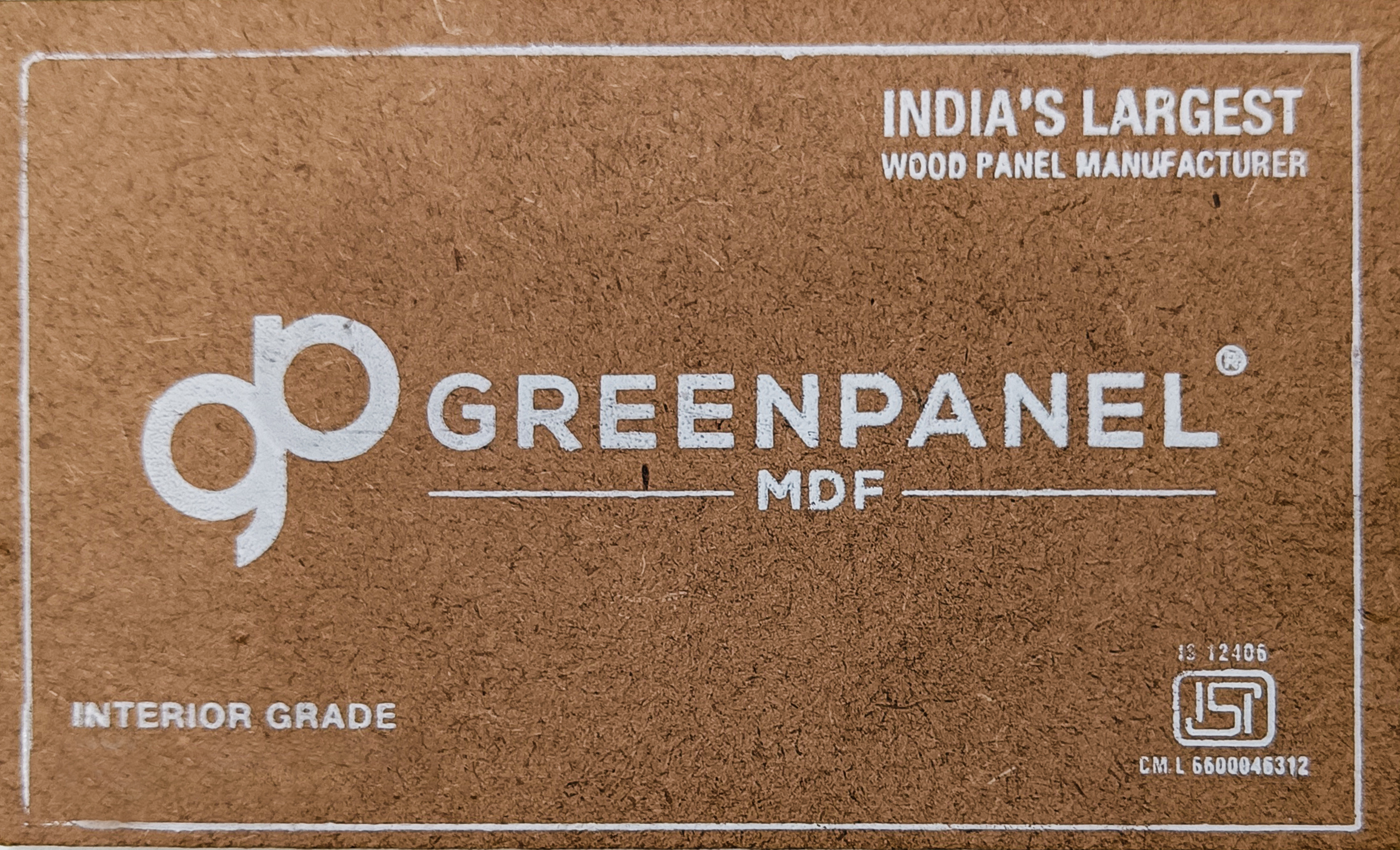 Greenpanel 8 ft x 6 ft Interior Grade Plain MDF - 7 mm MDF  Brown| Image 1