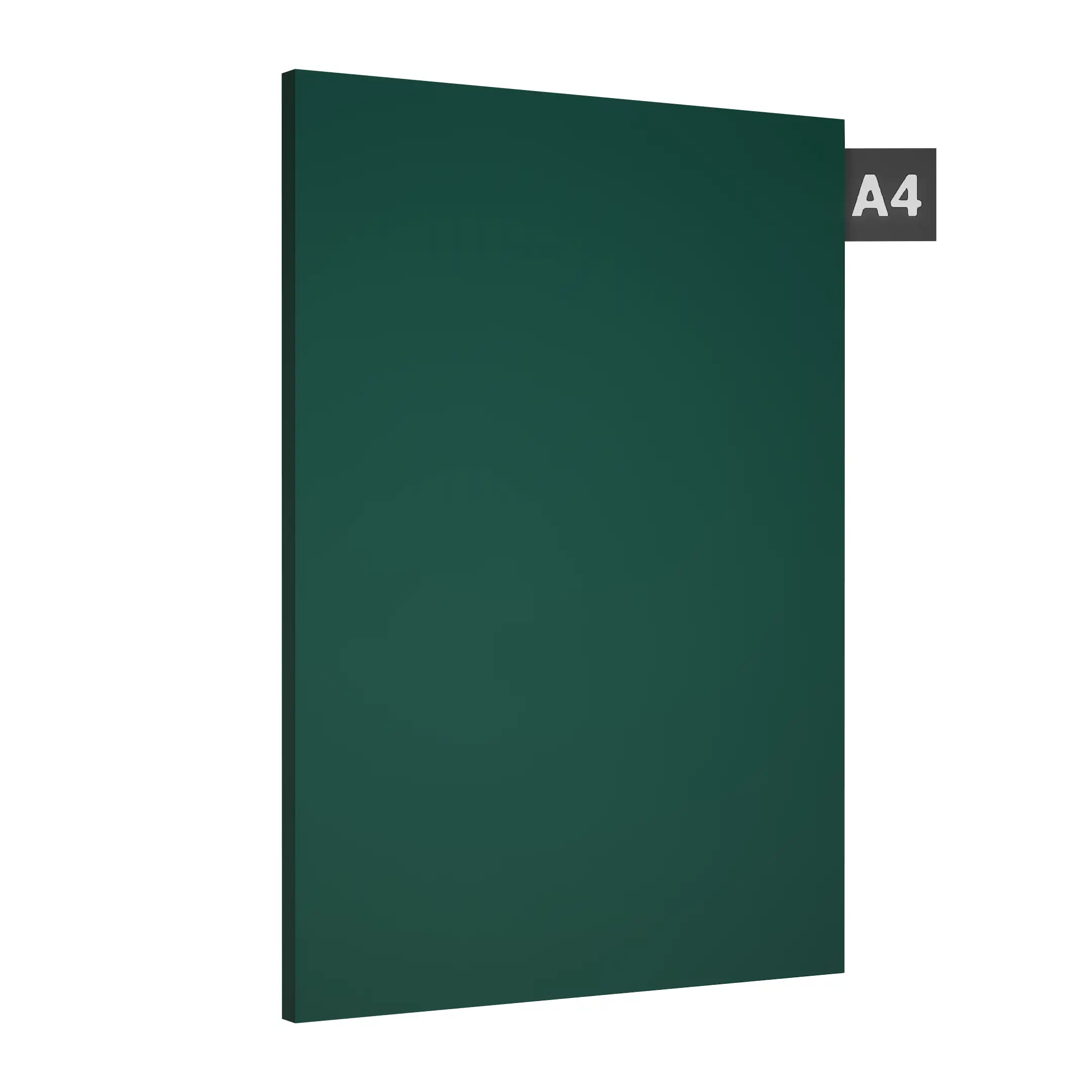 A close-up of a Green 3118 HGL Dark Green with a High Gloss finish Decorative Laminate available at Material Depot in Bangalore