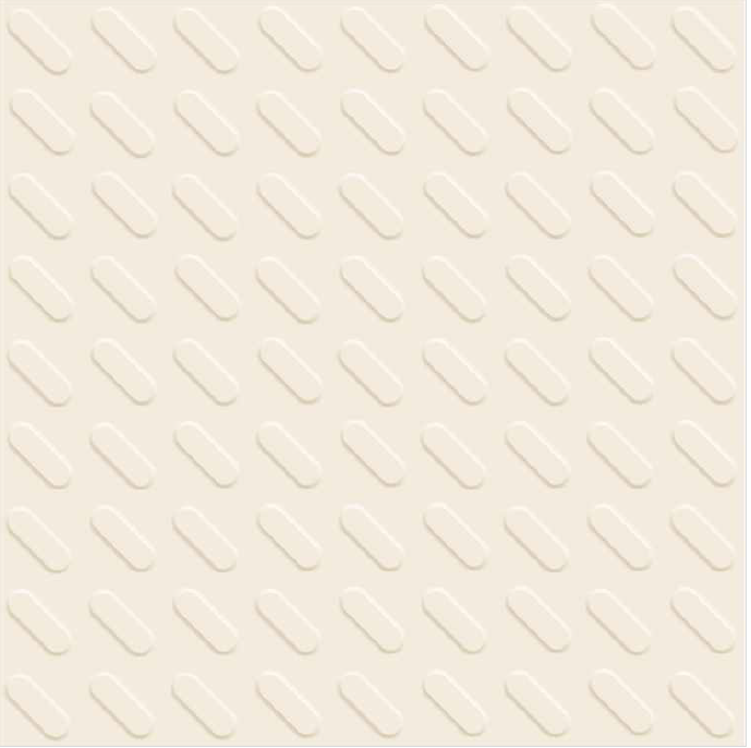 A close-up of aOval Ivory 300x300 mm  Parking Tile with a  finish available at Material Depot in Bangalore