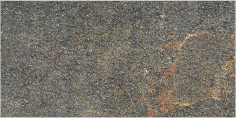 A close-up of a{SKU} Dark Grey 2 ft x 1 ft Rustic Finish Vitrified Wall Tile with a Rustic finish available at Material Depot in Bangalore