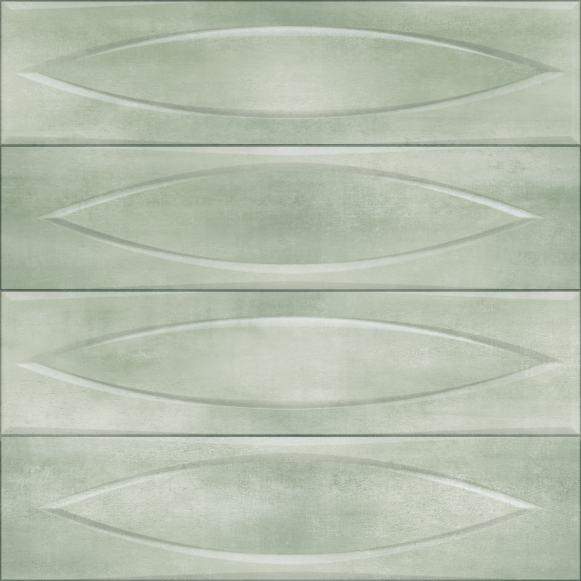 Geometric Wall Tile TL 05749 Tones Irish jade 1 ft x 1 ft Ceramic Glossy Finish - 9 mm | Suitable for Living Room, Bedroom, Kitchen, Bathroom | Image 1