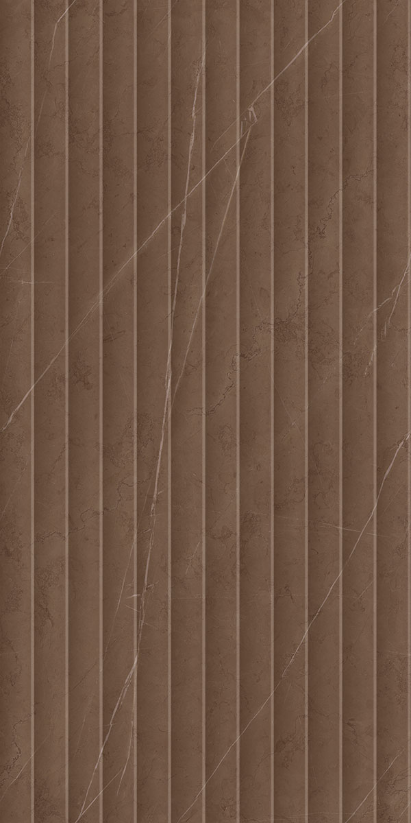 Marble Wall Tile TL 05610 C Gravier Lush Brown Decor 2 ft x 4 ft Vitrified Lush Plus Matte Finish - 9 mm | 6 Random Design | Suitable for Living Room, Bedroom, Bathroom | Image 3