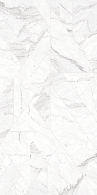 Marble Wall Tile TL 05514 B Prestige Imperial Statuario Decor 2 ft x 4 ft Vitrified Matte Finish - 9 mm | 4 Random Design | Suitable for Living Room, Bedroom, Bathroom | Image 1