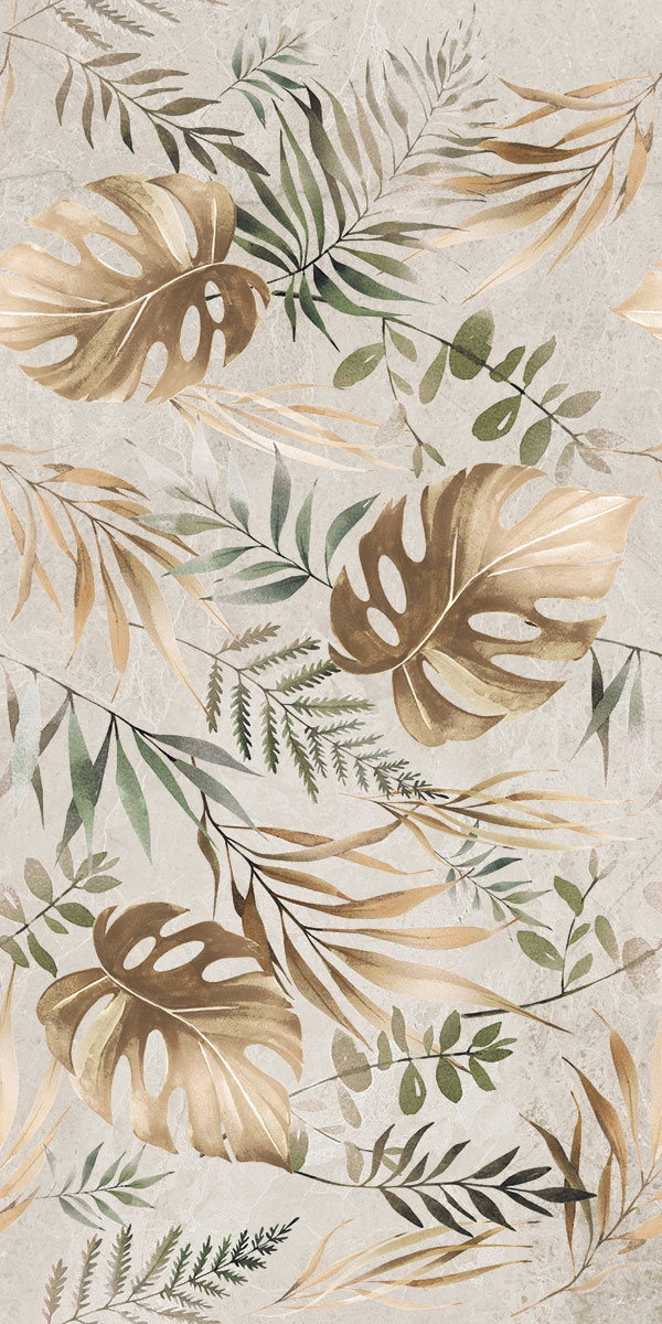 Floral Wall Tile TL 05510 C Lisburn Spring Decor 2 ft x 4 ft Vitrified Lush Plus Matte Finish - 9 mm | 4 Random Design | Suitable for Living Room, Bedroom, Bathroom, Kitchen | Image 2