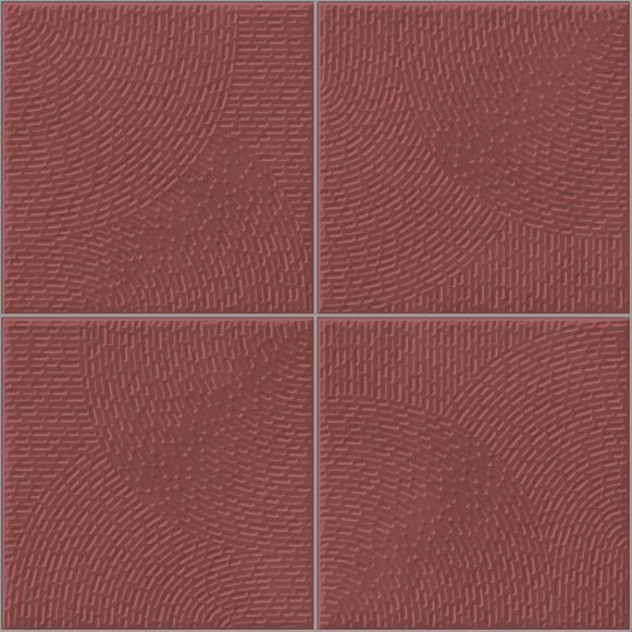 Punch Wall Tile TL 05633 E Tones Circlet Grape 1 ft x 1 ft Ceramic Glossy Finish - 9 mm | Suitable for Living Room, Bedroom, Kitchen, Bathroom | Image 2