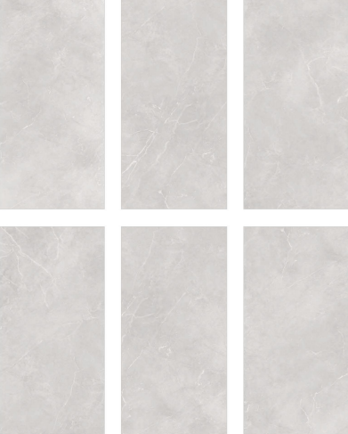 Budget Friendly Endless Wall & Floor Tile Value for Money TL 05940 Terravia Fenora Bianco 4 ft x 2 ft - Vitrified Endless Glossy Finish - 8.5 mm | 6 Random Designs | Suitable for Living Room, Bedroom & Bathroom