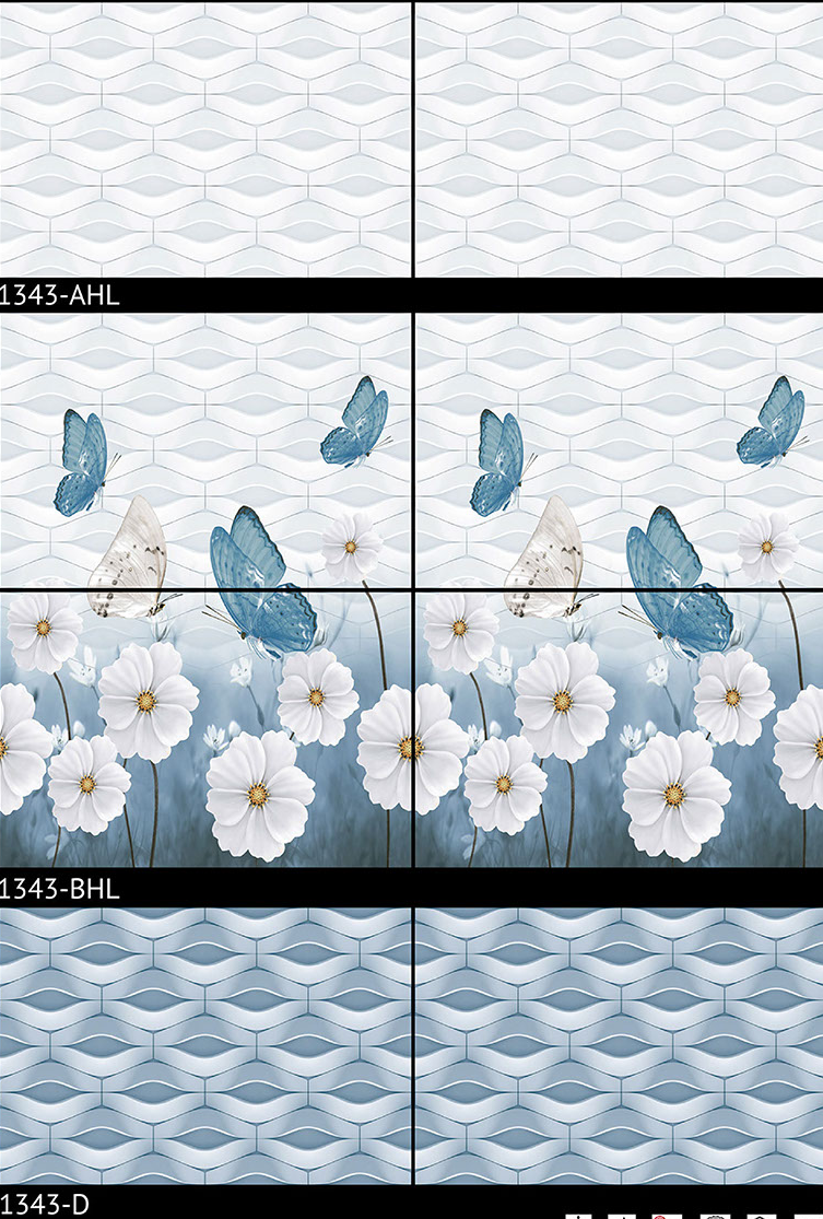 A1343  AHL set of Tiles  for Kitchen & Bathroom