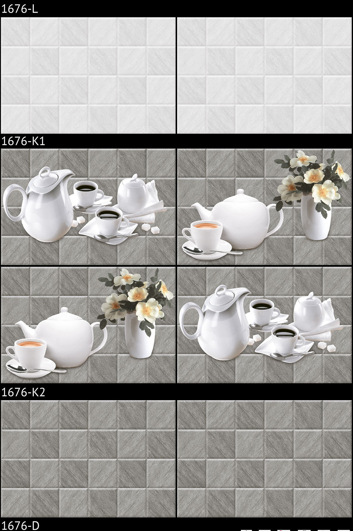 A1676  K1 set of Tiles  for Kitchen & Bathroom