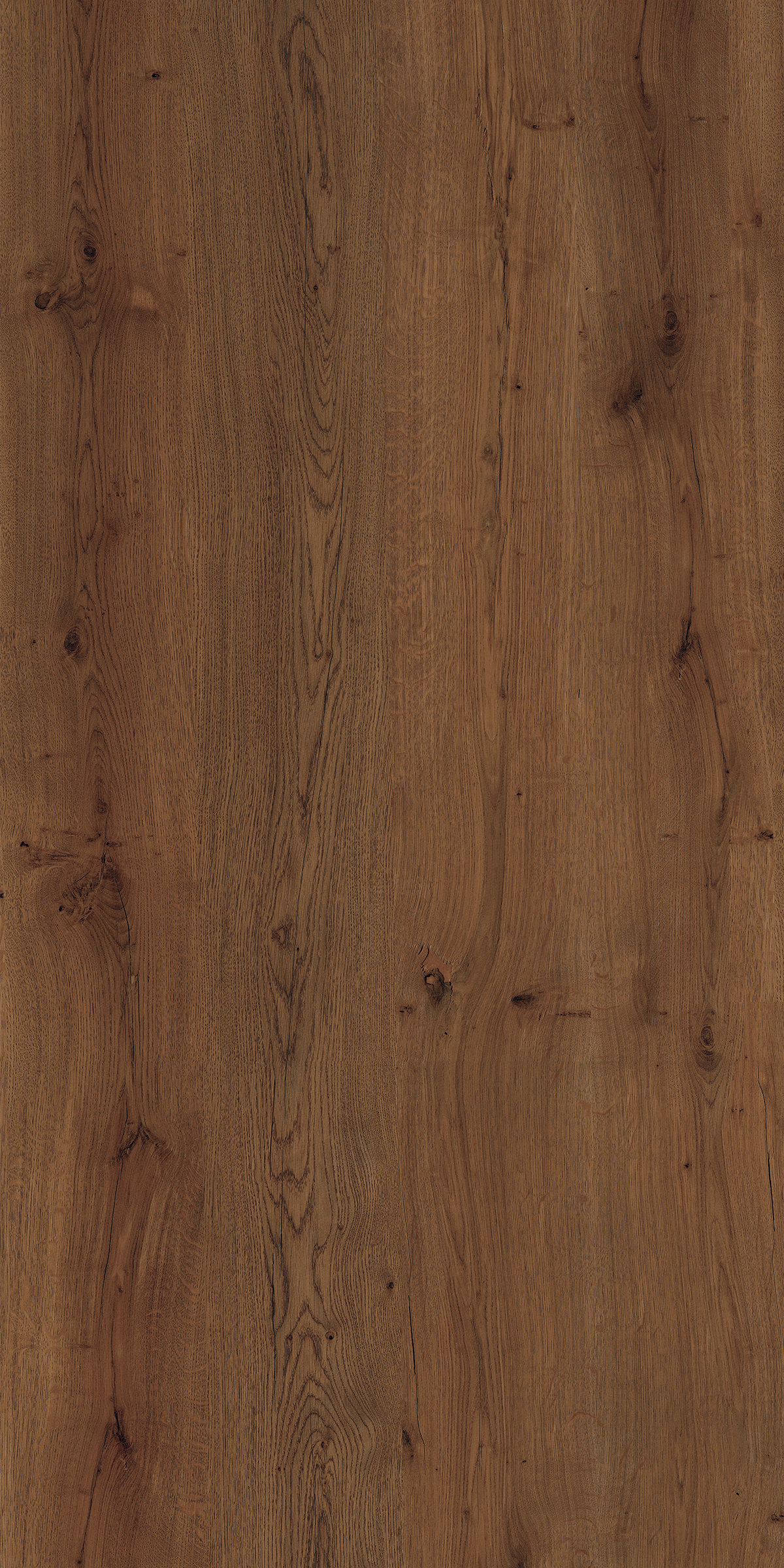 A close-up of a Brown ZO 7124 European Knot with a Texture finish Decorative Laminate available at Material Depot in Bangalore