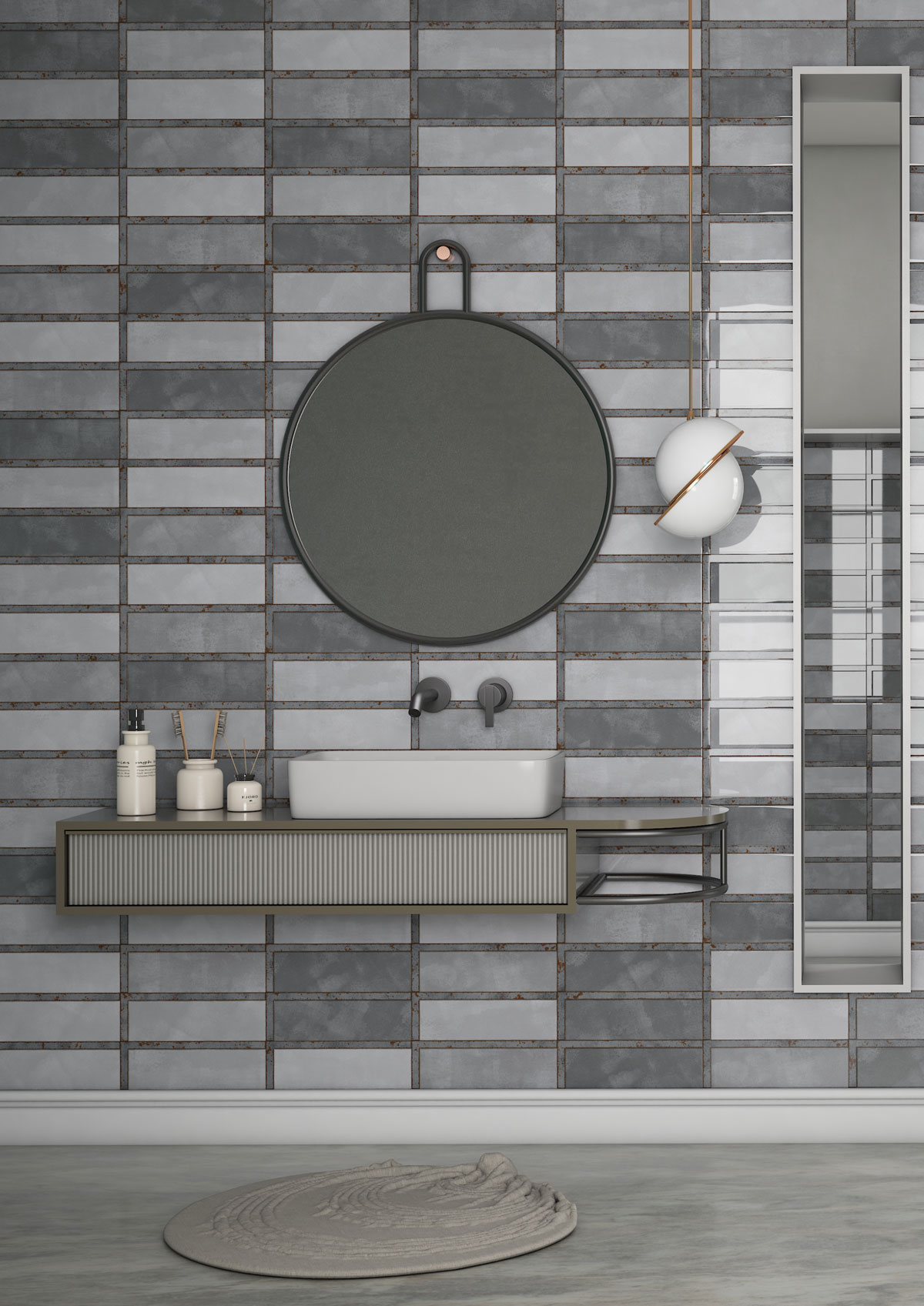 Liner Steel HL-08 305x102 mm Glossy Finish Subway Tile| Image 3