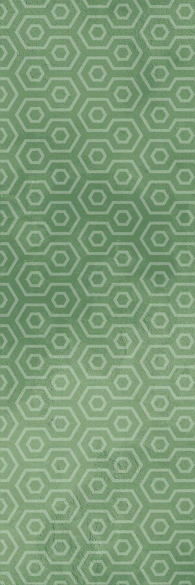 Rome Green Geo-02 300x100 mm Subway Tile| Image 1