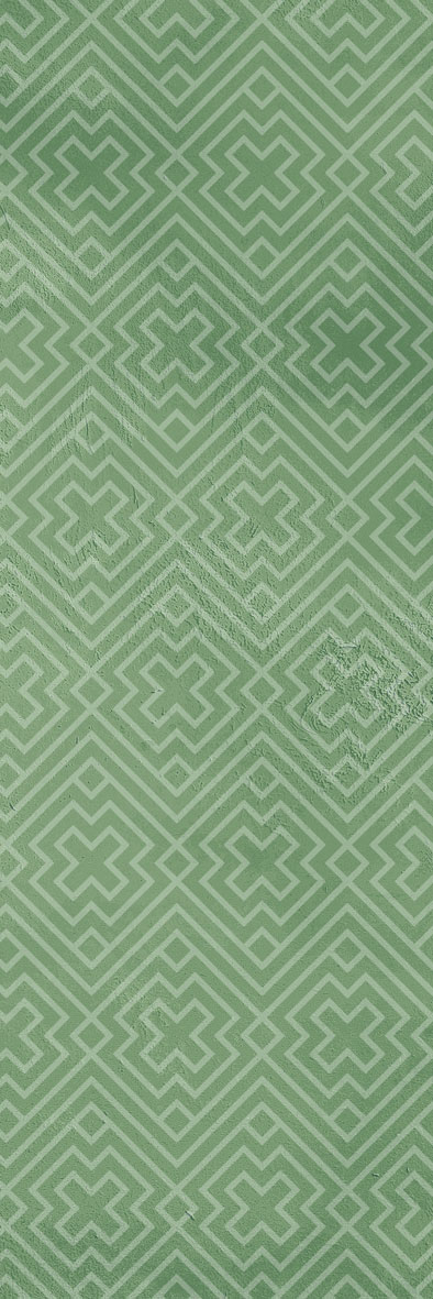 Rome Green Geo-10 300x100 mm Subway Tile| Image 1