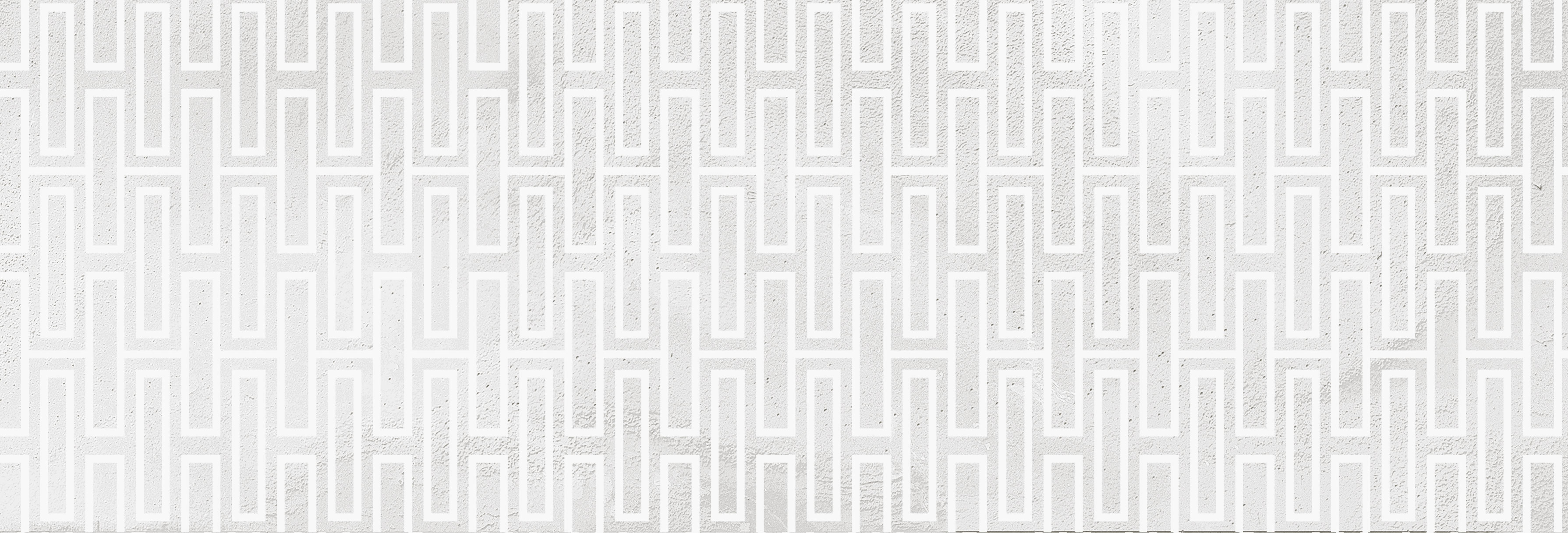 Rome White Geo-08 300x100 mm Subway Tile| Image 1