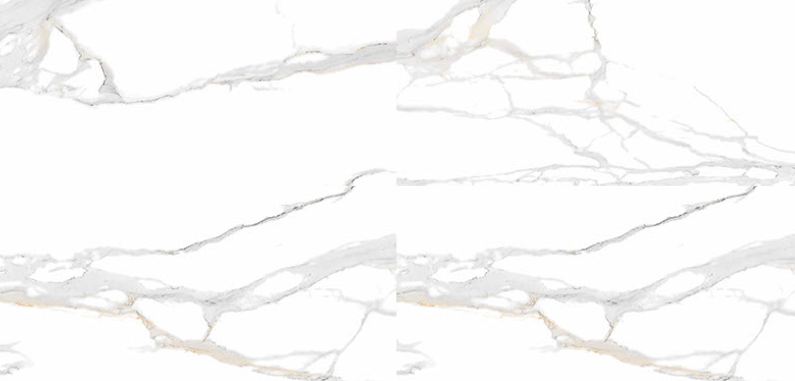 Costa White Tiles  Plain Pattern Glossy Finish White | Image 1