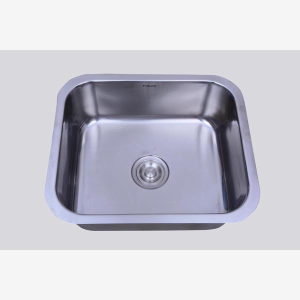 FS 502 Satin Finish Single Bowl Undermount Sink - 533 x 457 mm (21 x 18 Inch)| Image 1