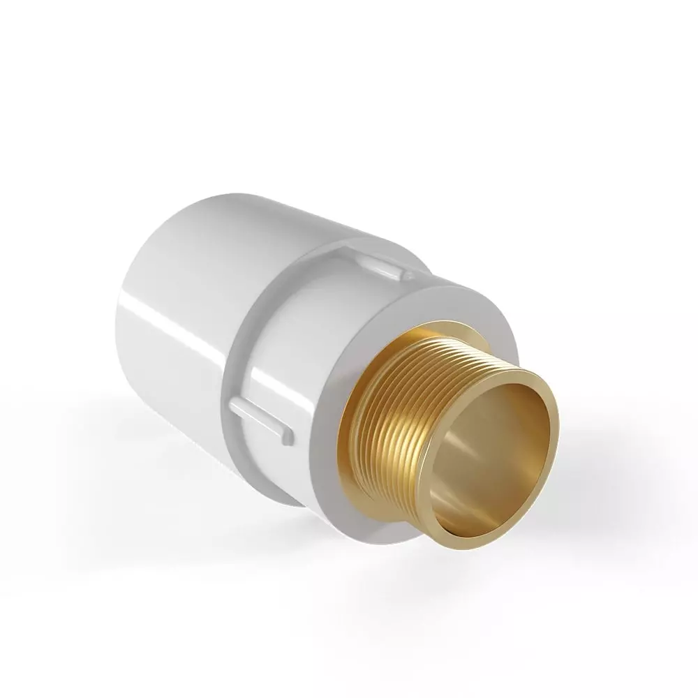 Brass Adapter - 1¼ Fusion x 1 Male Pipe Thread