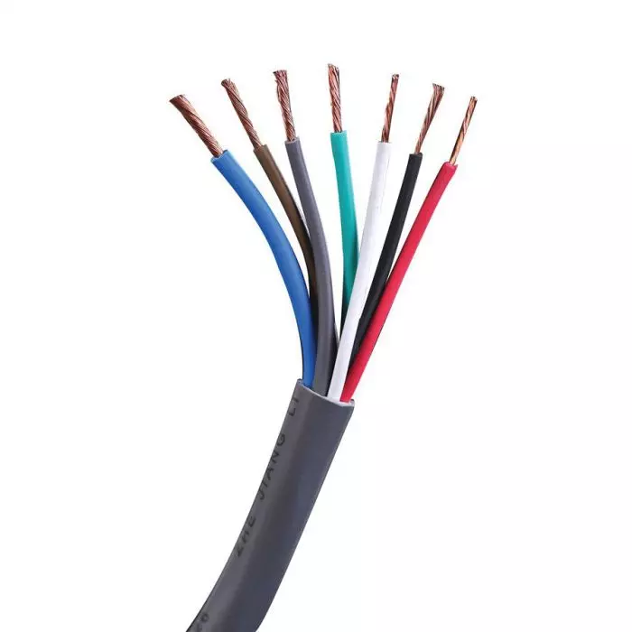 Polycab FRLS Round Sheathed Multicore Industrial Flexible Cable 8 Core 4 Sqmm - 100 Metre Wires and Cables Multi Colour| Image 1