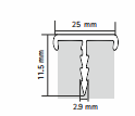 9283500 Edge Profile 25x3000 mm| Image 1