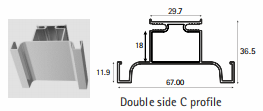 9300524 Gola Profile Vertical Application| Image 1