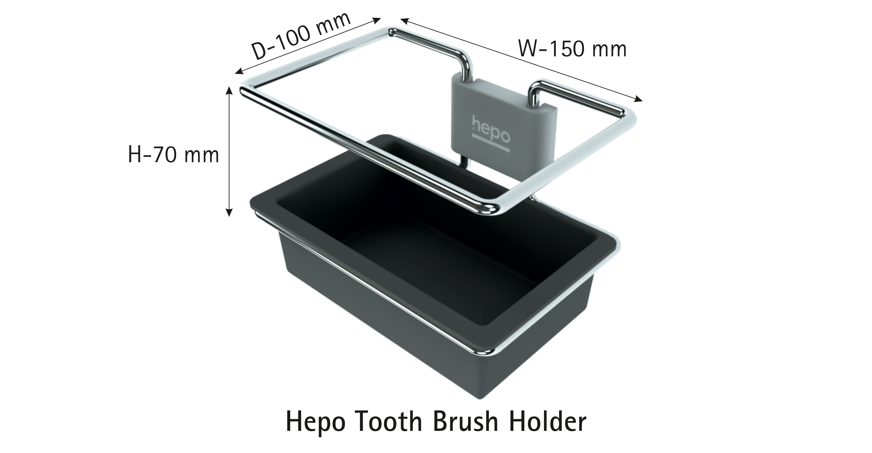 928037600 Hepo Stainless Steel Tooth Brush Holder Hardware Accessory| Image 2