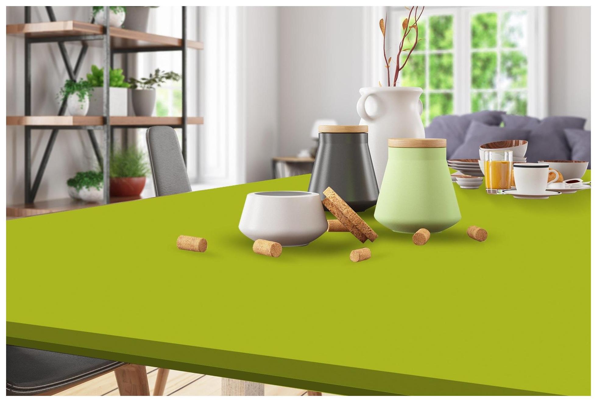 3580 RSO Fresh Green 8 ft x 4 ft Raso Solid Super Matte Finish Decorative Laminate - 1 mm Laminates Raso Solid Green| Image 4