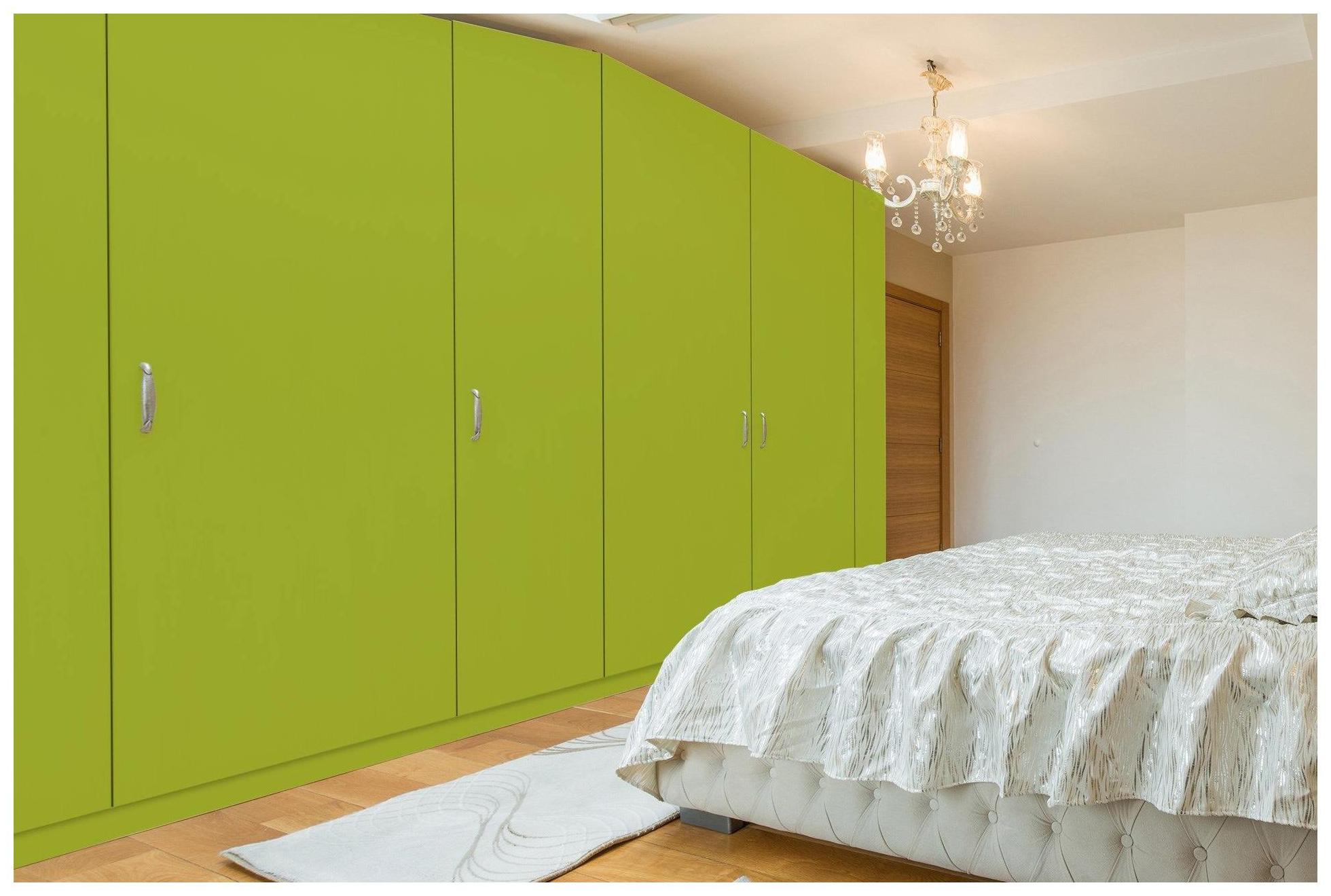 3580 RSO Fresh Green 8 ft x 4 ft Raso Solid Super Matte Finish Decorative Laminate - 1 mm Laminates Raso Solid Green| Image 5