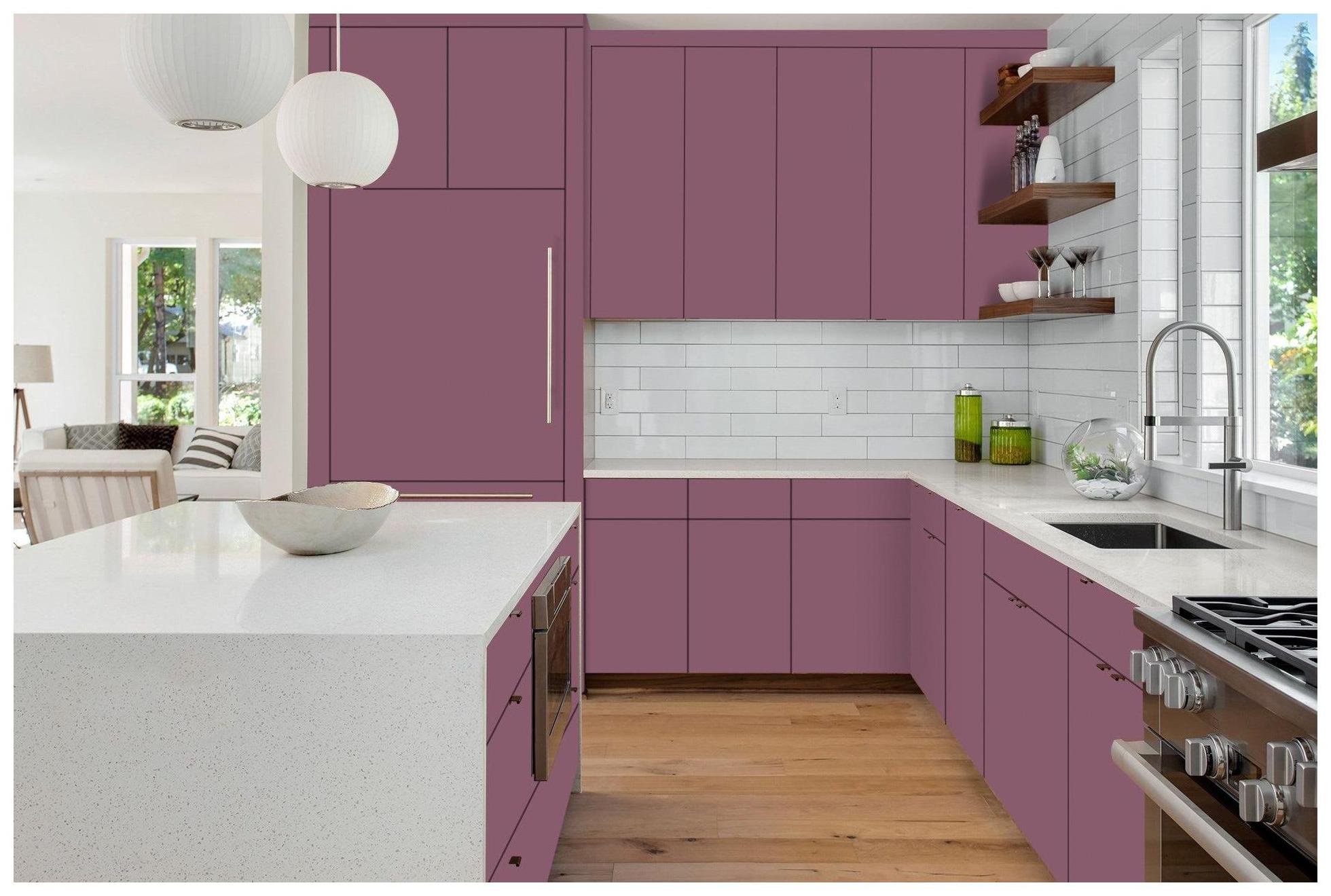 3544 RSO Pretty Pink 8 ft x 4 ft Raso Solid Super Matte Finish Decorative Laminate - 1 mm Laminates Raso Solid Purple| Image 3