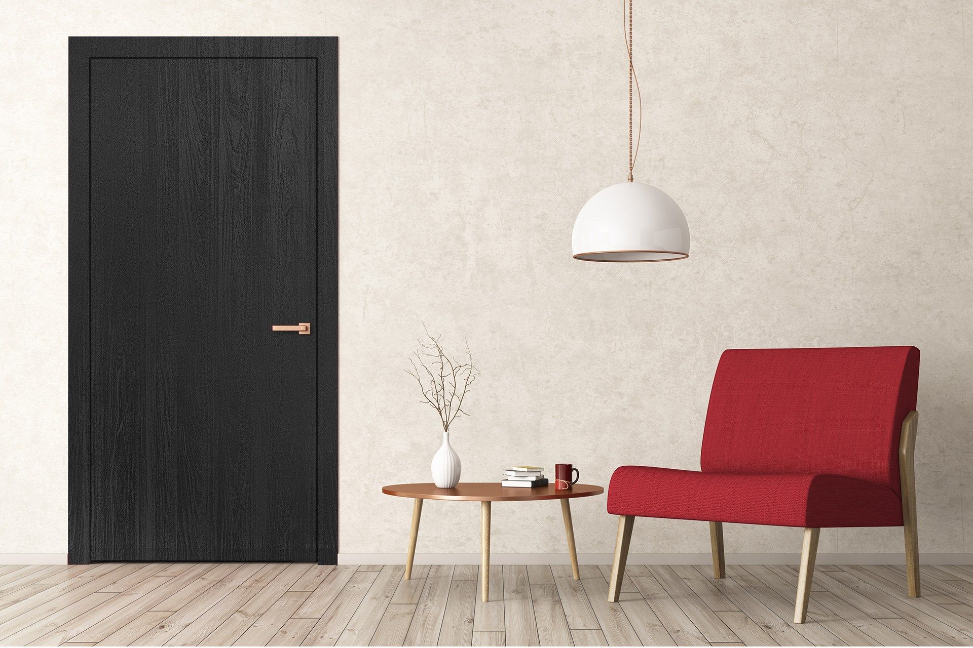 3646 PWD Black 8 ft x 4 ft Solid Painted Wood Finish Decorative Laminate - 1 mm Laminates Solid Painted Wood Black| Image 2