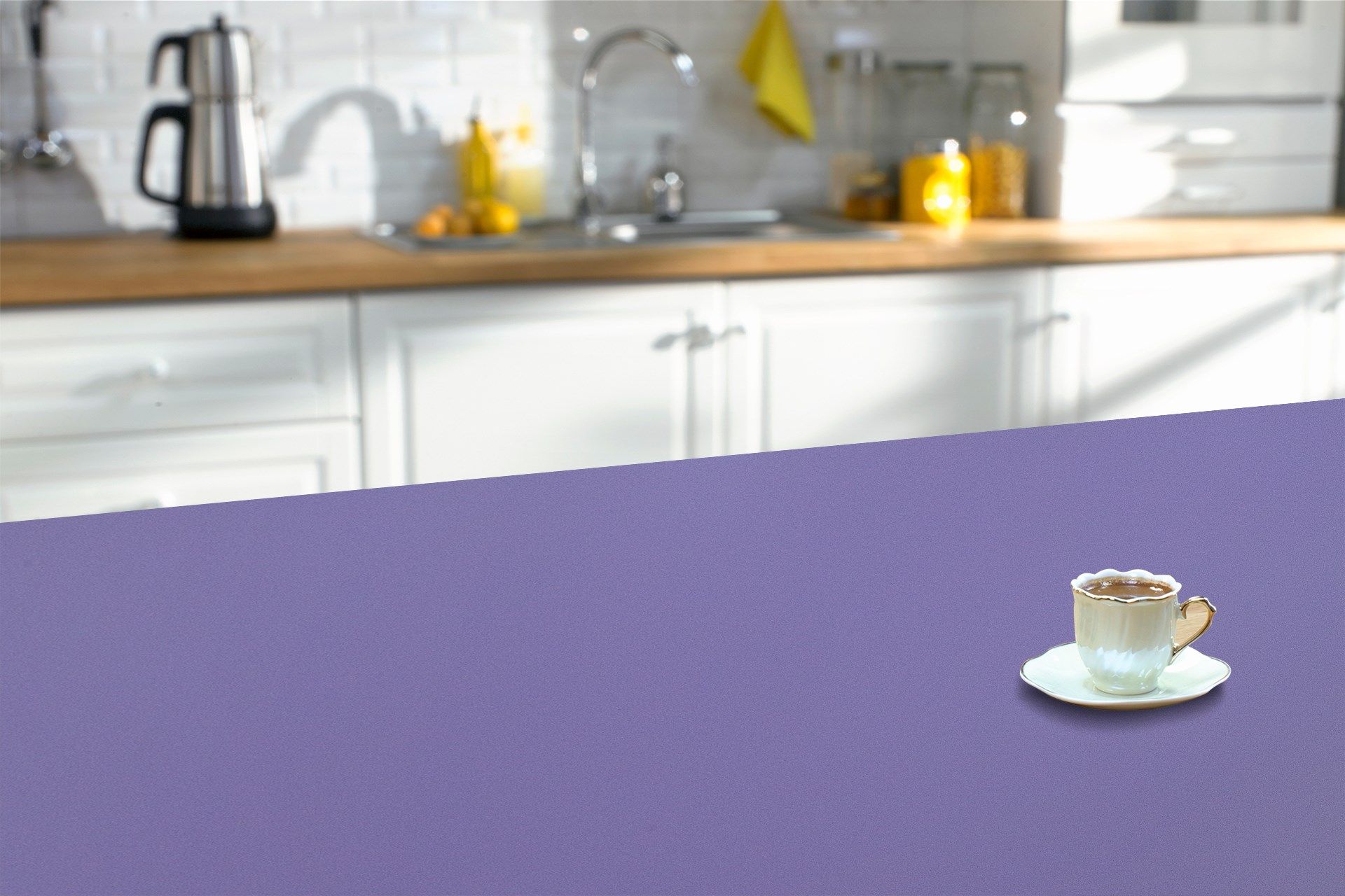 3633 SUD Wild Lilac 8 ft x 4 ft Solid Suede Finish Decorative Laminate - 1 mm Laminates Solid Blue| Image 4