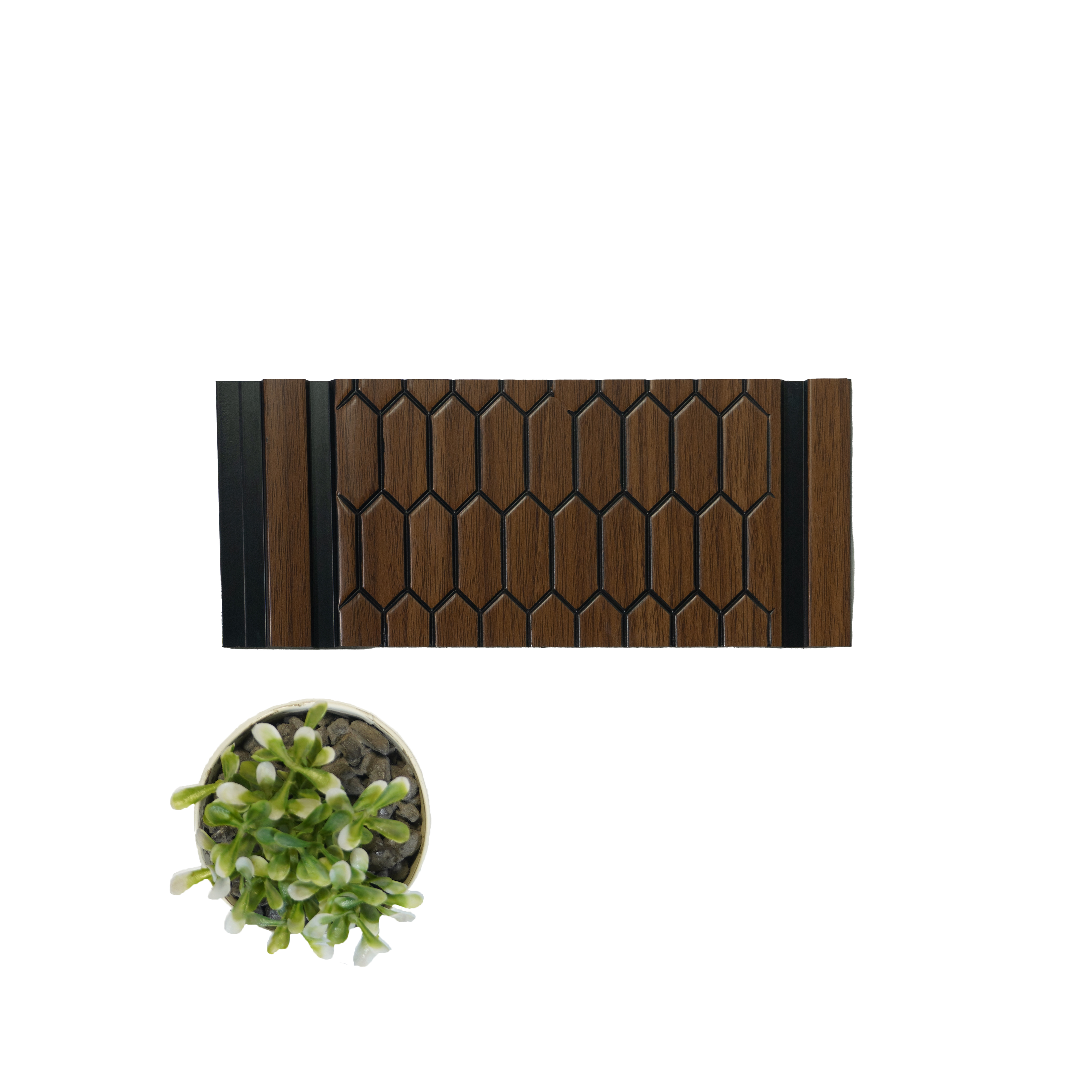 Vivre Panels Hexagon Decolux Series Decorative Wall Panel/Panels | 8 ft x 8.2 inch - 3 mm | VX3014 Panels Hexagon | Image 2