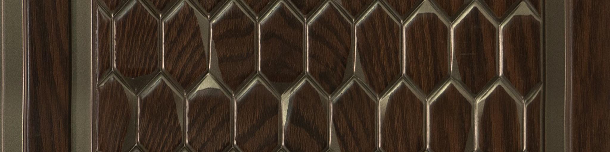 Vivre Panels Octa Decolux Series Decorative Wall Panel/Panels | 8 ft x 8.2 inch - 3 mm | VX3019 Panels Octa Brown| Image 1