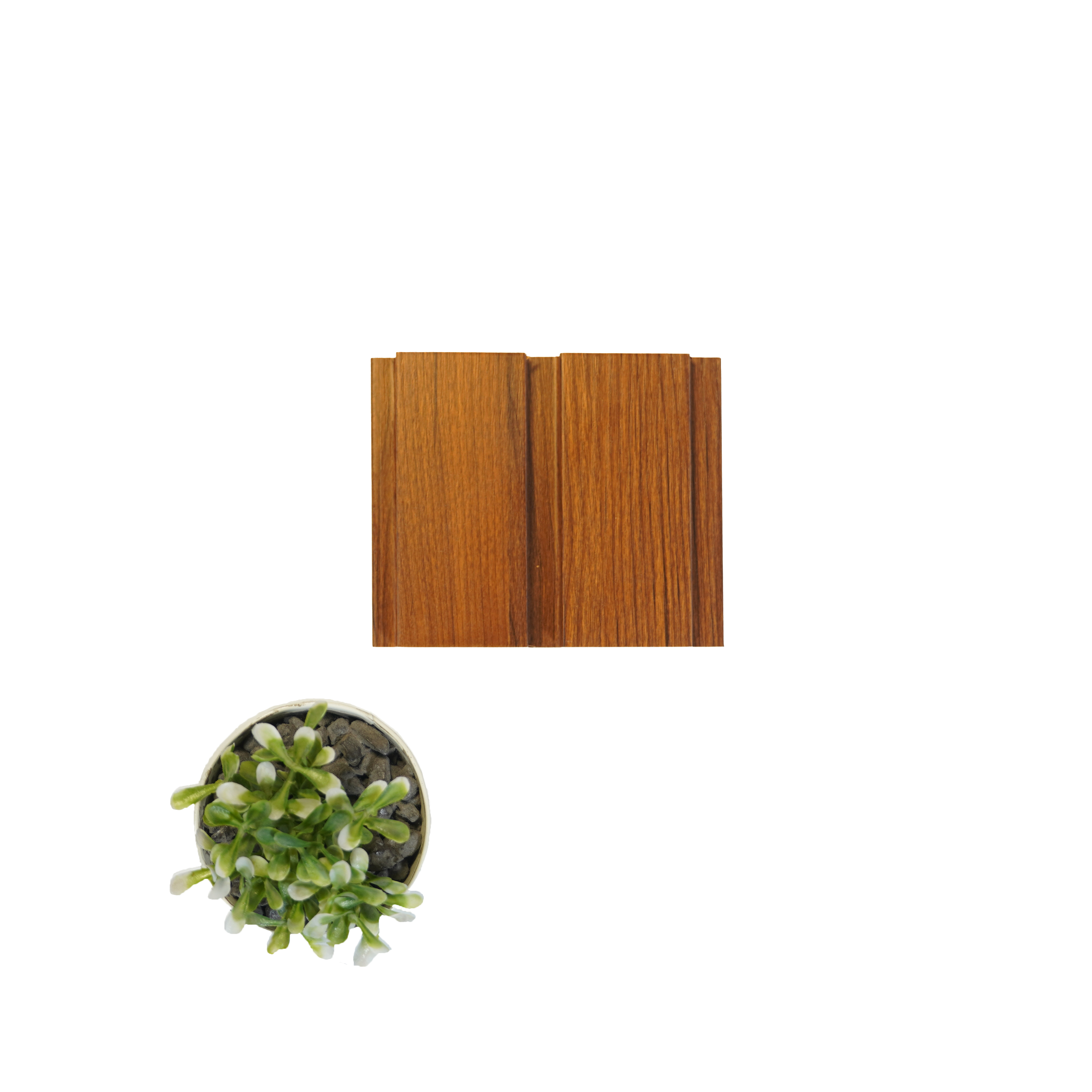 PN 00065 Wooden 9 ft x 4.75 inch MDF Louver/Panel - 18 mm Panels  Brown| Image 2