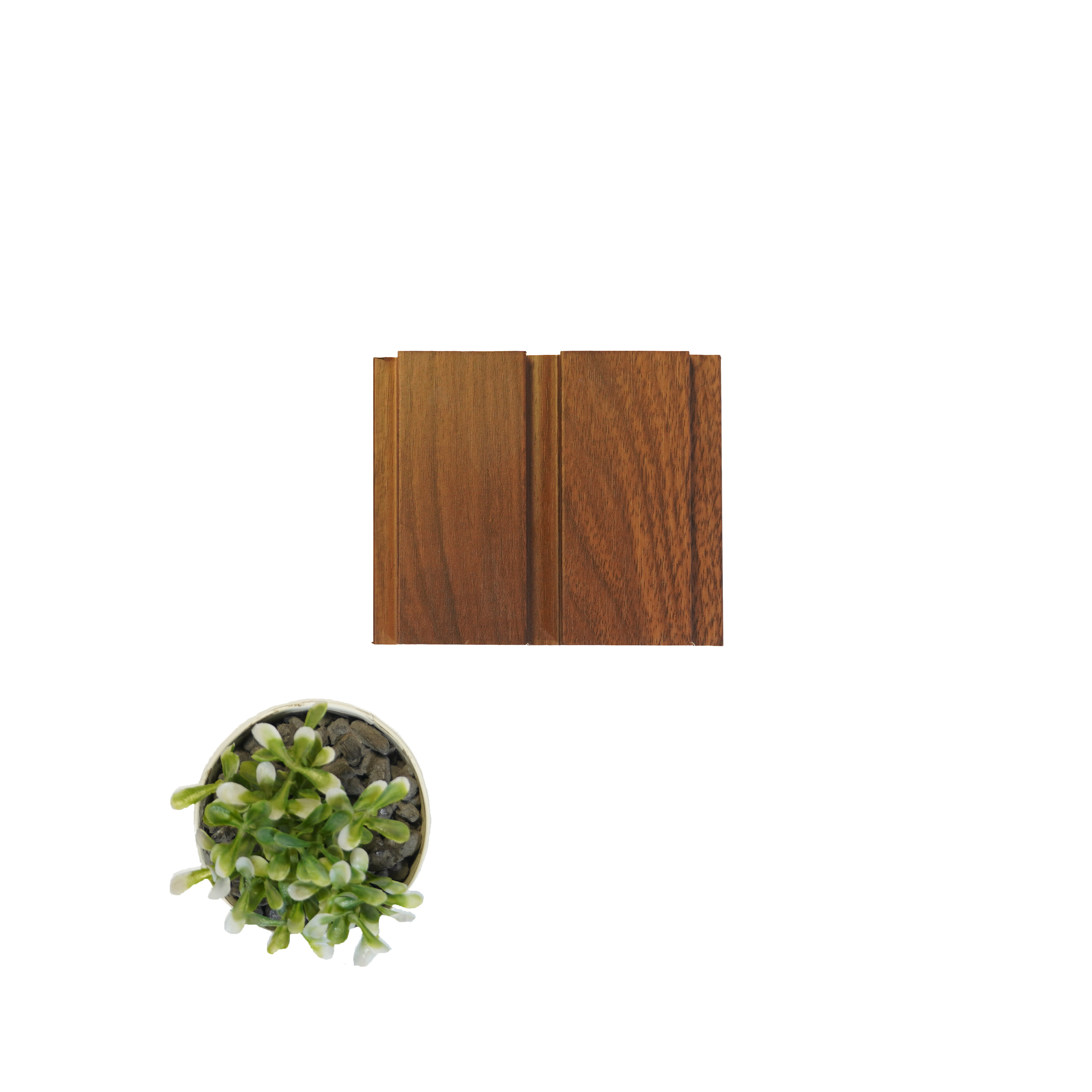 PN 00066 Wooden 9 ft x 4.75 inch MDF Louver/Panel - 18 mm Panels  Brown| Image 2