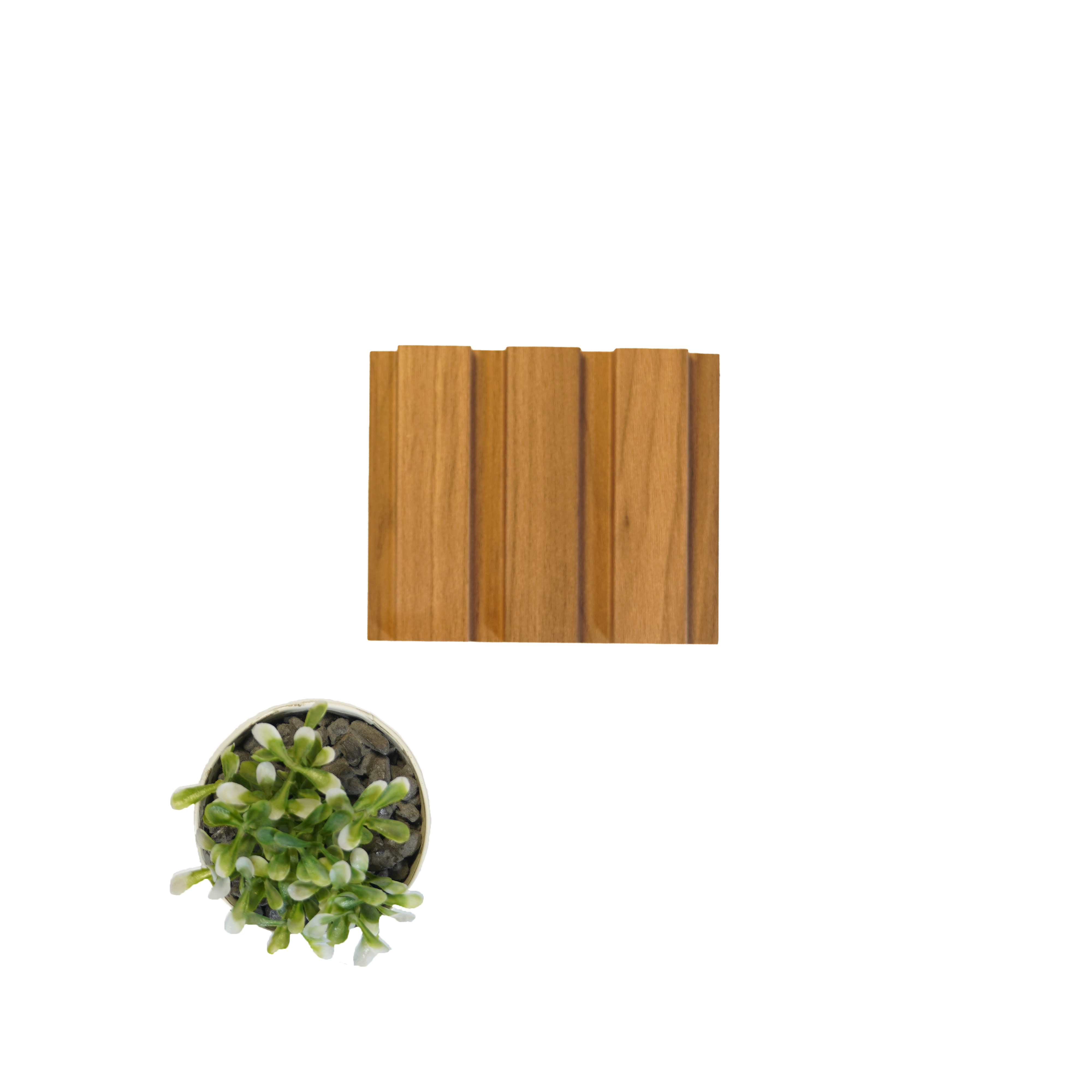 PN 00068 Wooden 9 ft x 4.75 inch MDF Louver/Panel - 18 mm Panels  Brown| Image 2