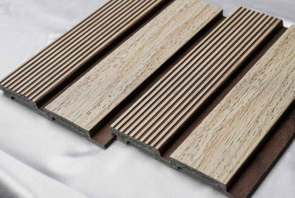 Pentone Wood Finish Brown Charcoal Louvers/Panels | 8 ft x 5 inch - 12 mm | PT 803 Panels  Brown| Image 2